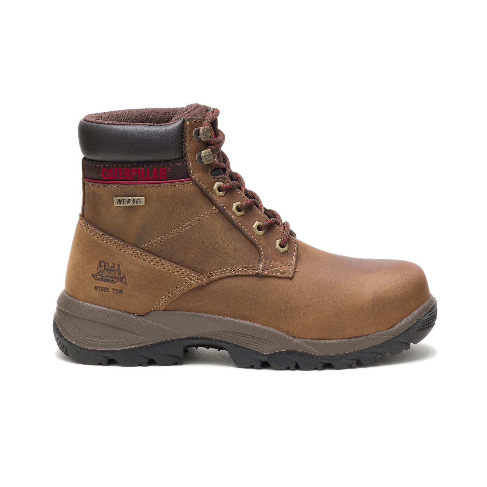 Caterpillar Dryverse 6" Waterproof Steel Toe Philippines - Womens Work Boots - Dark Brown 01683IVAQ